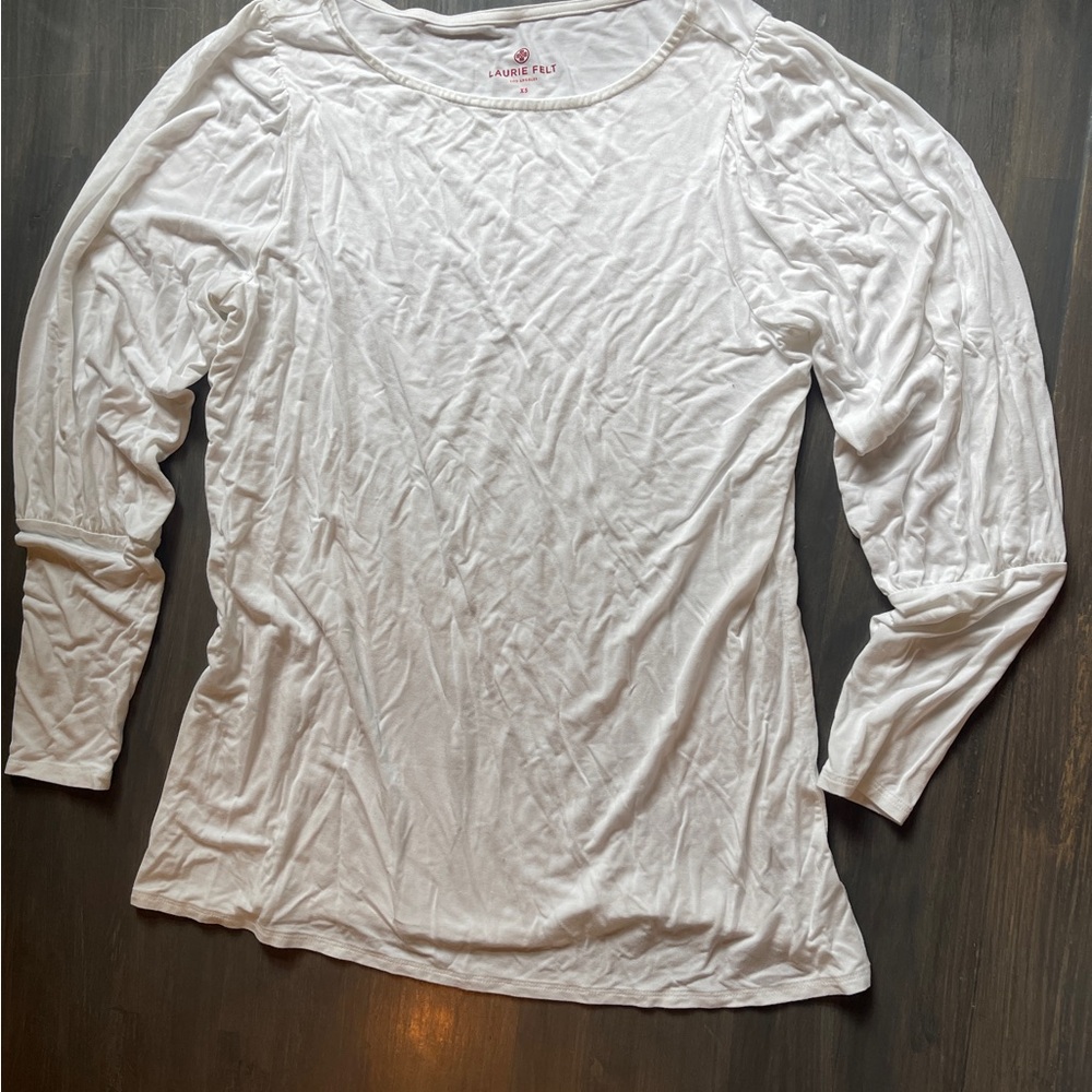Laurie Felt White Long Sleeve Tee